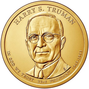 2015 1-dollar - P - Harry S Truman reverse